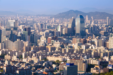 Seoul City Skyline, South Korea.