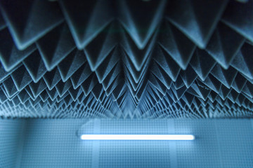 dark grey triangular texture acoustic foam rubber
