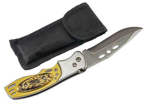 pocket knife isolated on white