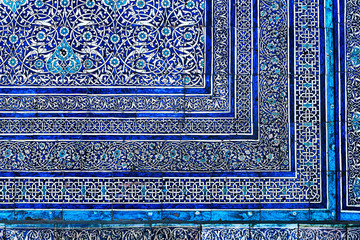 Pattern of oriental arabic tiled ornament.