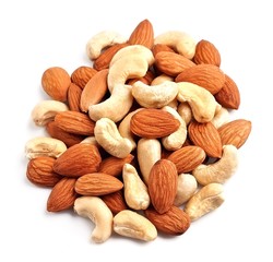 Almonds and cashew nuts.