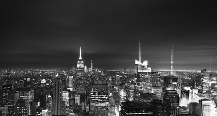 Fototapeta na wymiar New York City in Black and White