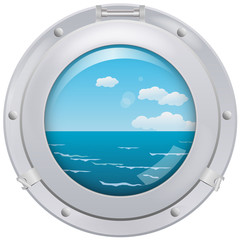 Porthole with sea view