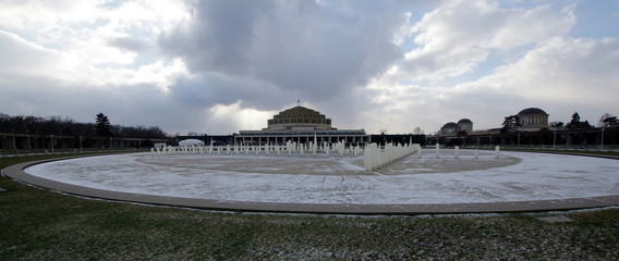 Fontanna zimą - Hala Stulecia © Konrad_elx