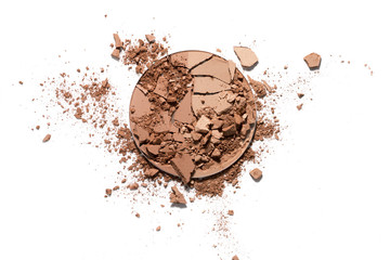 Make up crushed two-tone powder