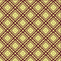 Seamless pattern with squares with yellow bacground