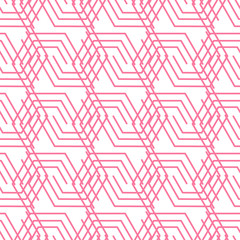 Seamless geometric pink pattern