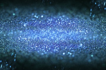 Abstract blue glitter.