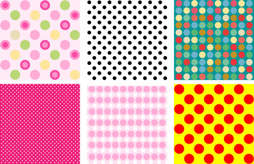 Set of polka dots
