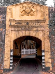 Entrance Tunnel at Fort Federick in Trincomalee, Sri Lanka Fort Fedrick 