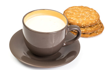 Dietary Menu: whole wheat bread and yogurt in a cup