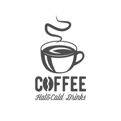 vintage coffee badge  logotype