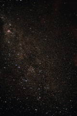 Night sky with of shiny stars, natural astro background