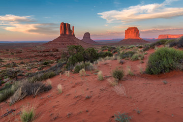 Monument Valley at sunset, Utah, USA