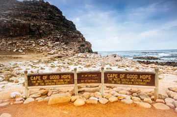 Fototapete Rund The Cape of Good Hope on the Atlantic coast of Cape Peninsula, S © jon11