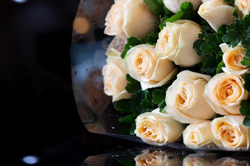 closeup rose bouquet