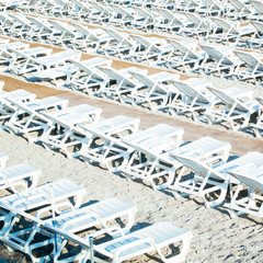  Beach sunbeds