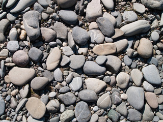 Stones at a river while low water