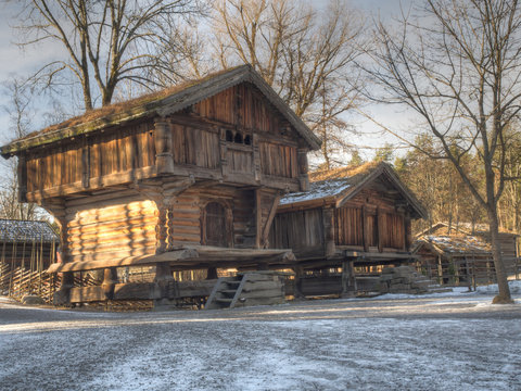 Wooden houses, folk museum
