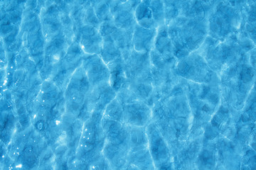 Beautiful refreshing blue swimming pool water