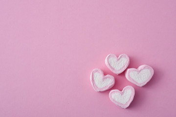heart-shaped marshmallows