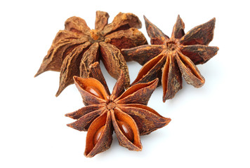 Star anise isolated.