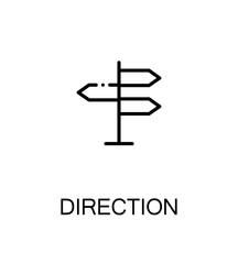 Direction flat icon