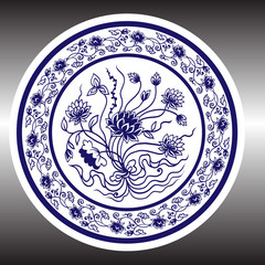 Pottery hand drawing vector ,porcelain