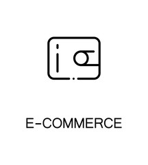 E-commerce flat icon.