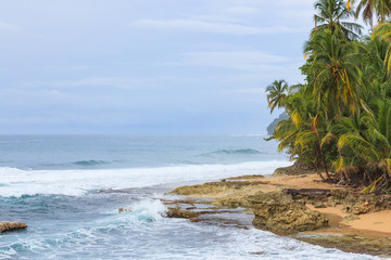 Idyllic beach Manzanillo Costa Rica