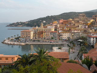 Obraz premium Porto Santo Stefano - panorama