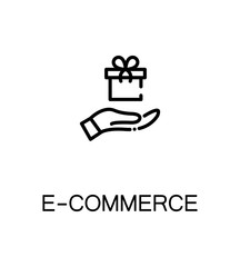 E-commerce flat icon.