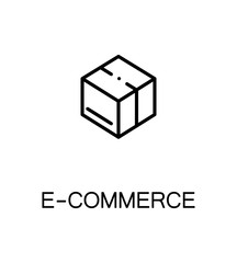 E-commerce flat icon.