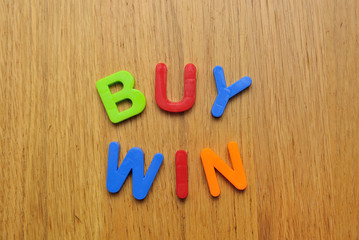 Buy and win words