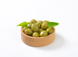 bowl of green olives