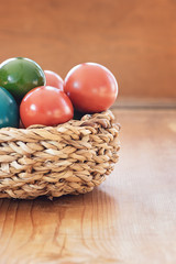 Korb mit Ostereier