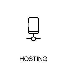 Hosting flat icon