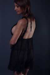 Fototapeta premium femme sexy posant en lingerie 