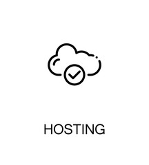 Hosting flat icon
