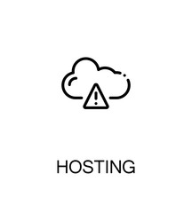 Hosting flat icon