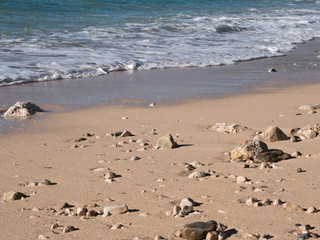 Evening on Adriatic sea coast