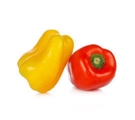 Fresh peppers isolated on white background