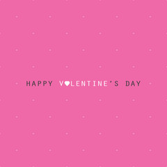 Valentine's Day Card or Background, Vector Design Template 