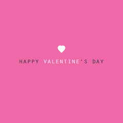 Valentine's Day Card or Background, Vector Design Template  