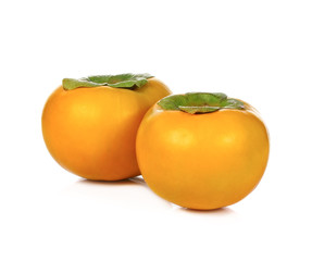 Persimmons fruits isolated on white background