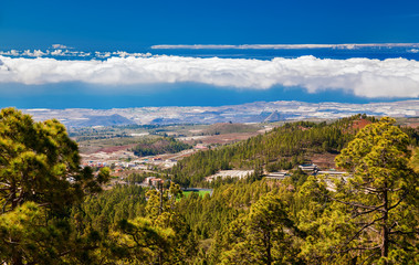 Fototapeta premium aerial view of the southern coastline of Tenerife