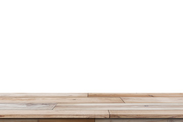 Wood Shelf Table isolated on white background