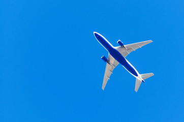 Airplane aviation airport contrail the clouds