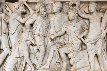 Fototapeta na wymiar Old Roman Relief