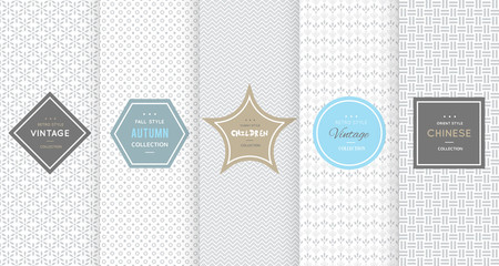 Light grey seamless patterns for universal background - 135333052